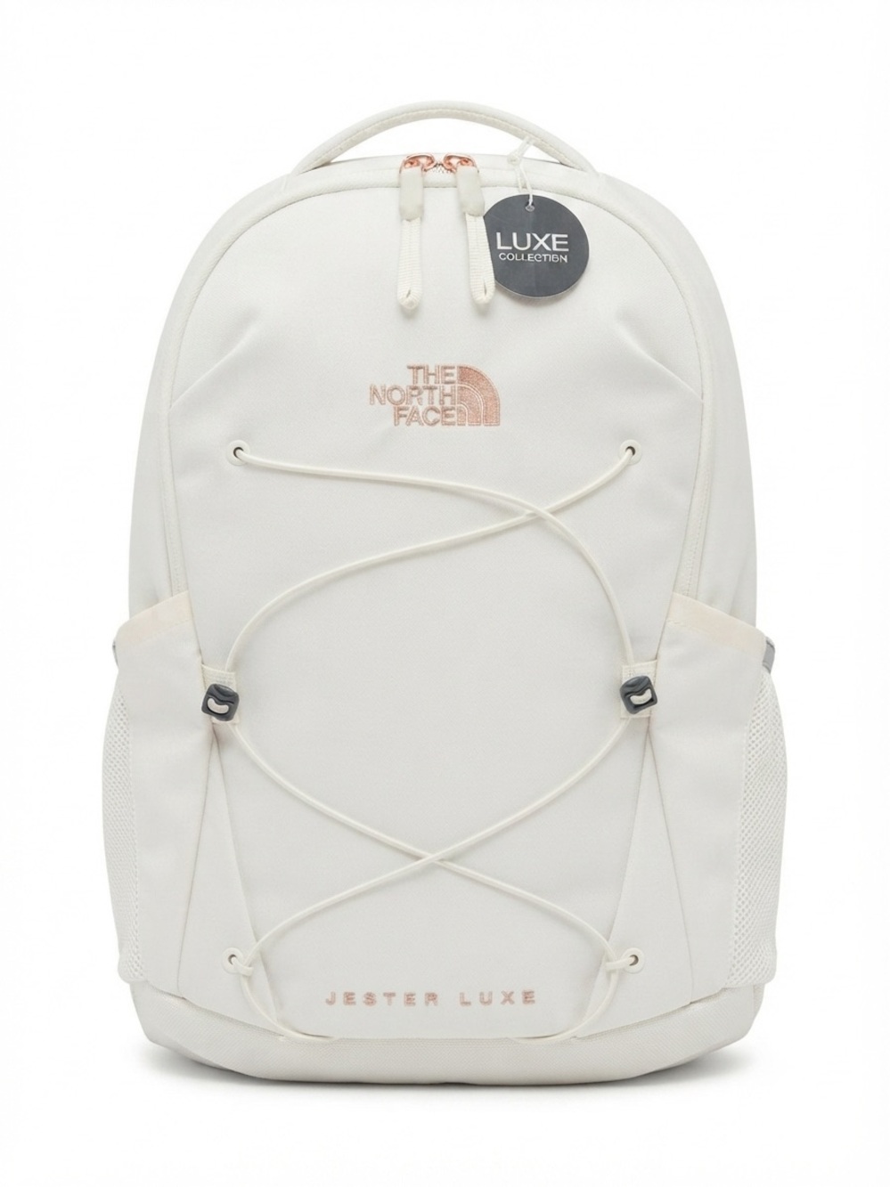 The North Face Women's Jester Luxe Backpack Gardenia White Laptop Bag, School - Picture 2 of 11